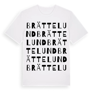 Brättelund ordlek t-shirt – ekologisk bomull t-shirt från Pinshirt