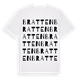 White t-shirt med Bratten ordlek t-shirt