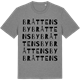 Mid Heather Gray t-shirt med Bråttensby ordlek t-shirt