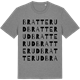 Mid Heather Gray t-shirt med Bratterud ordlek t-shirt