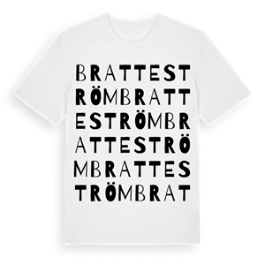 Bratteström ordlek t-shirt – ekologisk bomull t-shirt från Pinshirt