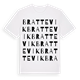 White t-shirt med Brattevik ordlek t-shirt
