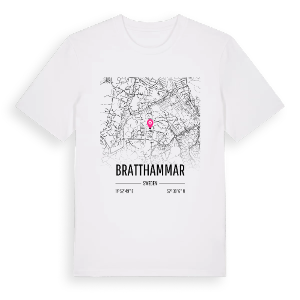Bratthammar karta t-shirt – ekologisk bomull t-shirt från Pinshirt