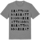 Mid Heather Gray t-shirt med Bratthammar ordlek t-shirt