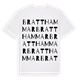 Bratthammar ordlek t-shirt