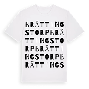 Brättingstorp ordlek t-shirt – ekologisk bomull t-shirt från Pinshirt