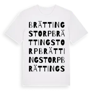 Brättingstorp ordlek t-shirt – ekologisk bomull t-shirt från Pinshirt
