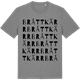Mid Heather Gray t-shirt med Bråttkärr ordlek t-shirt