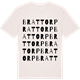 Vintage White t-shirt med Brattorp ordlek t-shirt