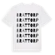 White t-shirt med Brattorp ordlek t-shirt
