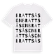 White t-shirt med Brattsåsen ordlek t-shirt