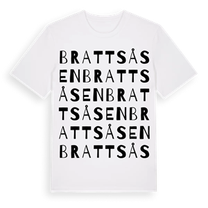 Brattsåsen ordlek t-shirt – ekologisk bomull t-shirt från Pinshirt