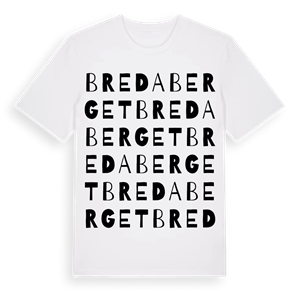 Bredaberget ordlek t-shirt – ekologisk bomull t-shirt från Pinshirt