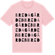 Pink Cotton t-shirt med Bredagården ordlek t-shirt