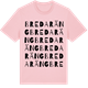 Pink Cotton t-shirt med Bredaräng ordlek t-shirt