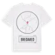 White t-shirt med Bredared t-shirt