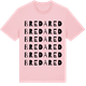 Pink Cotton t-shirt med Bredared ordlek t-shirt