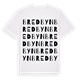 White t-shirt med Bredbyn ordlek t-shirt