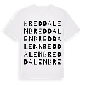 Breddalen ordlek t-shirt – ekologisk bomull t-shirt från Pinshirt