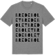 Mid Heather Gray t-shirt med Bredebolet ordlek t-shirt