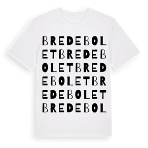 Bredebolet ordlek t-shirt – ekologisk bomull t-shirt från Pinshirt