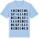 Blue Soul t-shirt med Bredebolsfall ordlek t-shirt