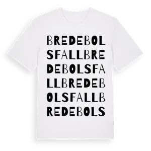 Bredebolsfall ordlek t-shirt – ekologisk bomull t-shirt från Pinshirt