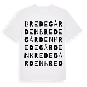 Bredegården ordlek t-shirt – ekologisk bomull t-shirt från Pinshirt