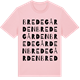 Pink Cotton t-shirt med Bredegården ordlek t-shirt