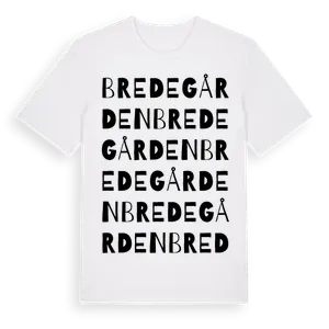 Bredegården ordlek t-shirt – ekologisk bomull t-shirt från Pinshirt
