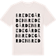 Vintage White t-shirt med Bredegården ordlek t-shirt