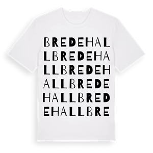 Bredehall ordlek t-shirt – ekologisk bomull t-shirt från Pinshirt