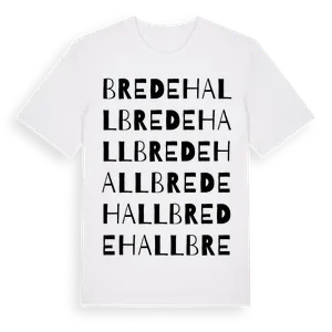 Bredehall ordlek t-shirt – ekologisk bomull t-shirt från Pinshirt