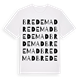 White t-shirt med Bredemad ordlek t-shirt