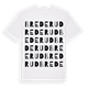 White t-shirt med Brederud ordlek t-shirt