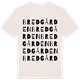 Vintage White t-shirt med Bredgården ordlek t-shirt