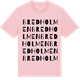 Pink Cotton t-shirt med Bredholmen ordlek t-shirt