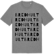 Mid Heather Gray t-shirt med Bredhult ordlek t-shirt