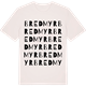 Vintage White t-shirt med Bredmyr ordlek t-shirt
