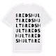 Bredshult ordlek t-shirt