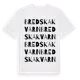 White t-shirt med Bredska Kvarn ordlek t-shirt