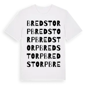 Bredstorp ordlek t-shirt – ekologisk bomull t-shirt från Pinshirt