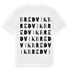 White t-shirt med Bredvik ordlek t-shirt