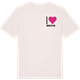 Vintage White t-shirt med Jag älskar Bredvik t-shirt litet tryck