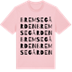 Pink Cotton t-shirt med Bremsegården ordlek t-shirt
