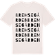 Vintage White t-shirt med Bremsegården ordlek t-shirt