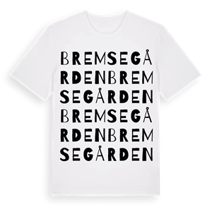 Bremsegården ordlek t-shirt – ekologisk bomull t-shirt från Pinshirt