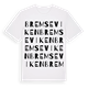 White t-shirt med Bremseviken ordlek t-shirt