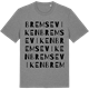 Mid Heather Gray t-shirt med Bremseviken ordlek t-shirt
