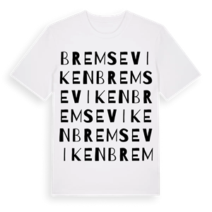 Bremseviken ordlek t-shirt – ekologisk bomull t-shirt från Pinshirt